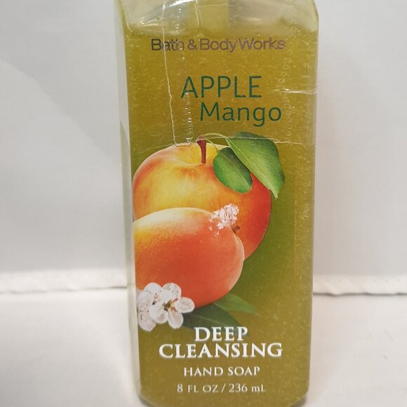 Bath & Body Works Apple Mango Deep Cleansing Hand Soap 8 FL OZ / 236 ML - Picture 1 of 4